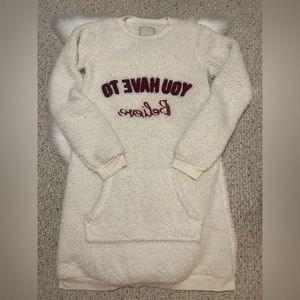 Women Fuzzy Nightgowns Dress